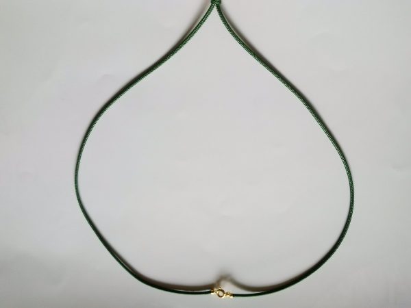 Zelený  jednovláknový náhrdelník